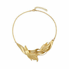 Flower collar necklace by Fo.Be
