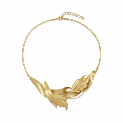 Flower collar necklace by Fo.Be