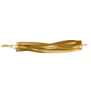 Gold plated bracelet made up of three strands and a chain extender.
