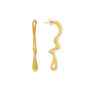 Squiggle drop earrings &ndash; gold