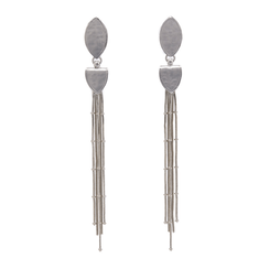 Chain drop earrings by Fo.Be
