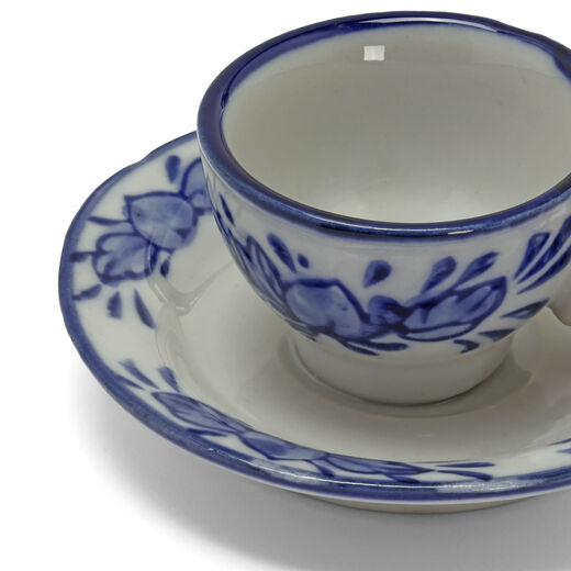 Porcelain teacup Christmas decoration