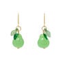 Pear glass earrings