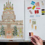 V&A Christmas tree wooden decoration by Polly Fern