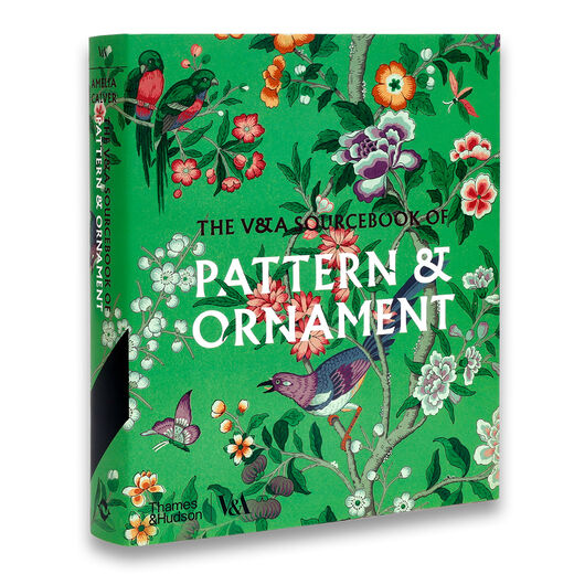 A book with a cover featuring a green floral pattern and title in white capital letters.