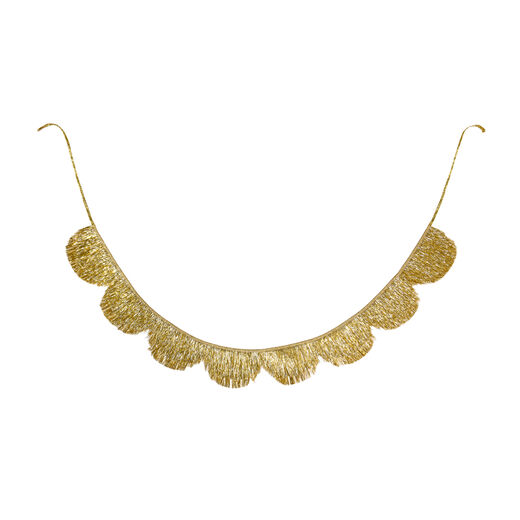 Gold fringe garland