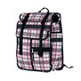 Tartan large rolltop bicycle backpack
