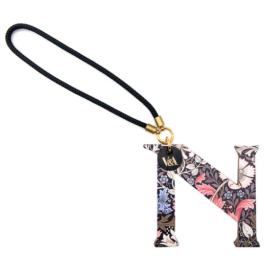 William Morris Compton leather bag charm - N