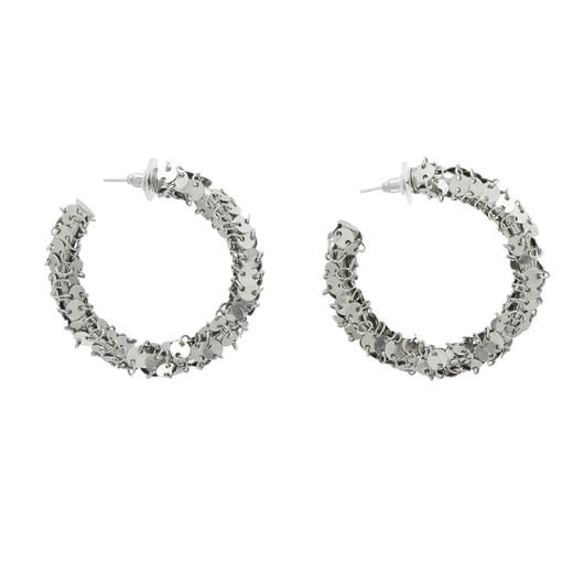 Sequin hoop earrings