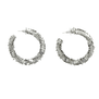 Sequin hoop earrings