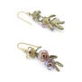 French bouquet drop hook earrings by Michael Michaud