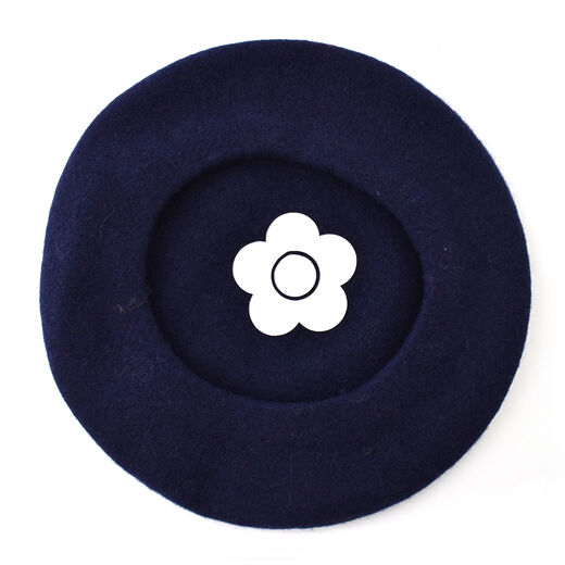 Mary Quant navy beret