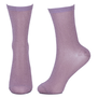 A pair of sparkly lilac socks.