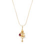Ruby and pearl clown necklace by Ruby Jack