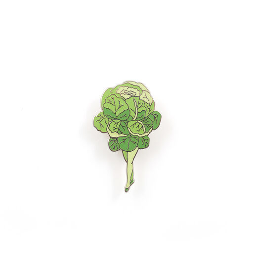 Cabbage costume enamel badge