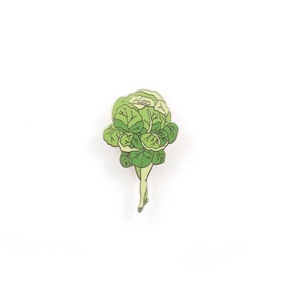 Cabbage costume enamel badge