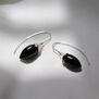 Black onyx acorn hook earrings by Mounir