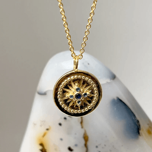 Magic star sapphire necklace by Mirabelle