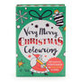 Very Merry Christmas Colouring card pack