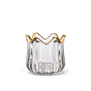 Golden crown tealight holder