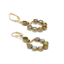 Blue and green hook earrings by Joli