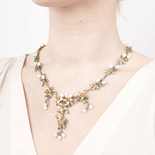 Orange blossom necklace by Michael Michaud