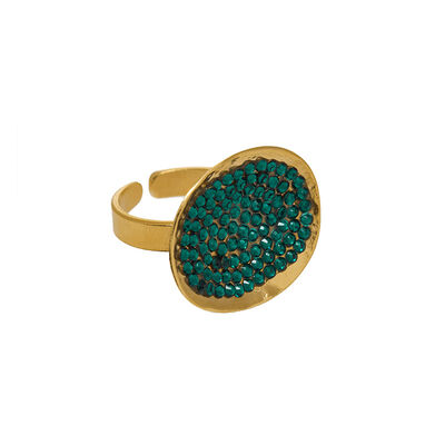 Green crystal ring by Fotini Liami&nbsp;