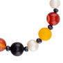 Multicoloured beads and freshwater pearl bracelet