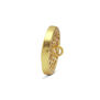 Golden paisley coat button