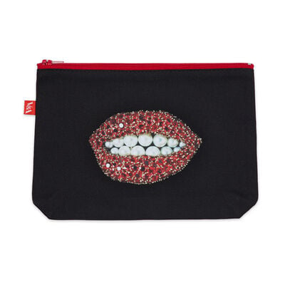 Salvador Dal&iacute; Ruby Lips zip pouch