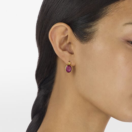 Siena ruby stud earrings by Ottoman Hands