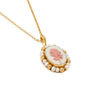 Porcelain cameo rose necklace by Vintouch