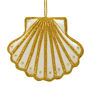 Scallop shell Christmas decoration
