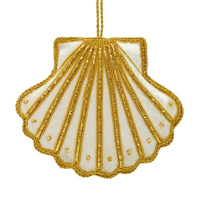 Scallop shell Christmas decoration