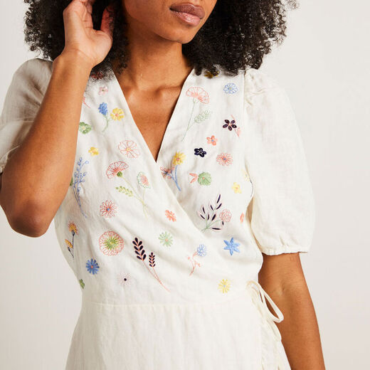 Wildflowers embroidery kit by Wool and the Gang