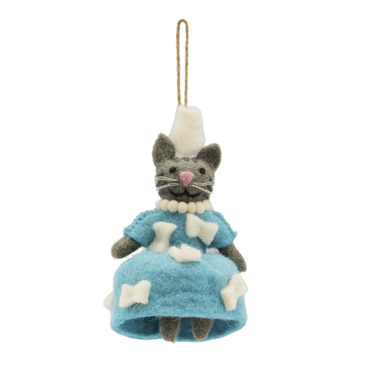 Kitten rococo queen felt decoration