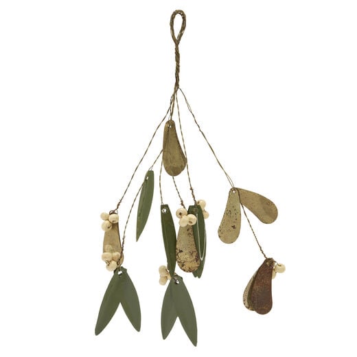 Mistletoe metal Christmas decoration