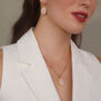 Porcelain cameo rose necklace by Vintouch