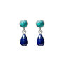Turquoise and lapis earrings by Mirabelle