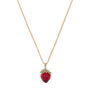 Strawberry pendant necklace by Michael Michaud