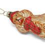 Glass spaniel Christmas decoration