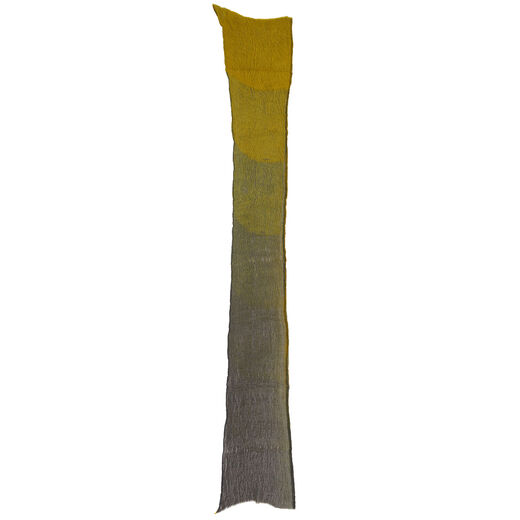 Yellow shibori scarf