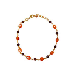 Carnelian and garnet Rosary bracelet by Mirabelle