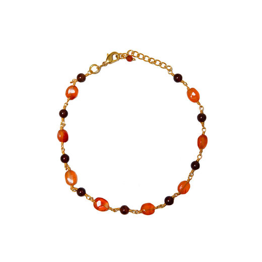 Carnelian and garnet Rosary bracelet by Mirabelle