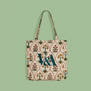 Archway block print tote bag