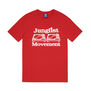 Junglist Movement red t-shirt