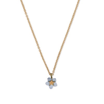 Forget-me-not necklace by Michael Michaud