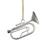 Fun silver decoration of trumpet