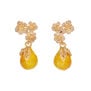 Pear drop earrings by Fable England