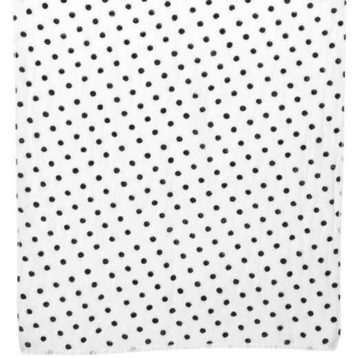 Black and white dot scarf